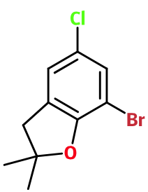 (image for) MCYF0581 7-Bromo-5-chloro-2,2-dimethyl-2,3-dihydrobenzofuran
